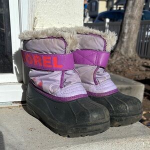Sorel Purple and Black Winter Boots